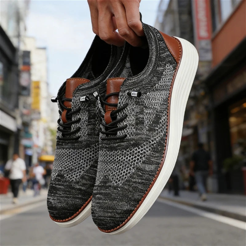 ZULIWAGN Men's Breathable Lightweight Casual Sneakers Men's Casual Sneakers Axl 42 GRAY