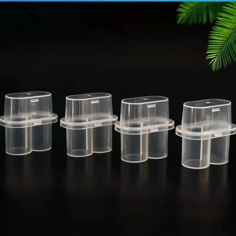 3ml Vial Storage Case – 2-Grid Clear Freezer Box for Lab Use Vial Storage Case Axl