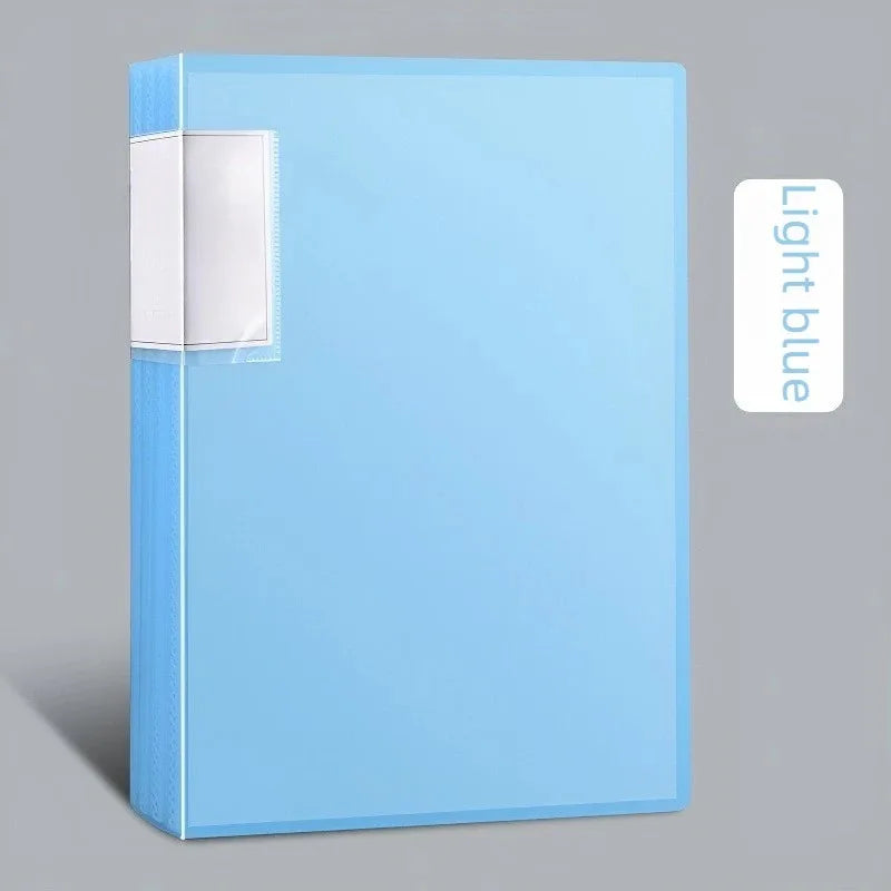 A4 Transparent File Folder – 100-Page Plastic Document Organizer Plastic File Folder Axl