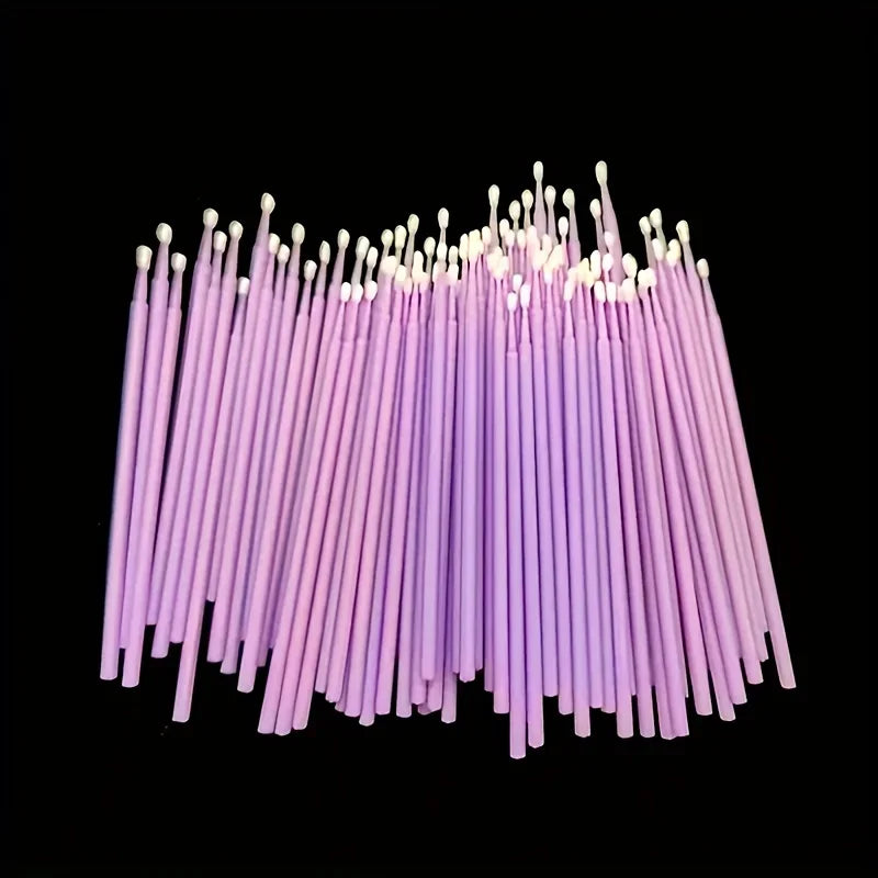 100-Pack Disposable Micro Brushes – Fine Tip Precision Applicator Disposable Micro Brushes Axl
