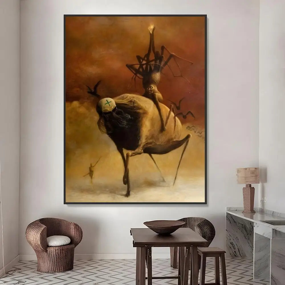 Zdzisław Beksiński Art Stickers – HD Waterproof Wall Decor