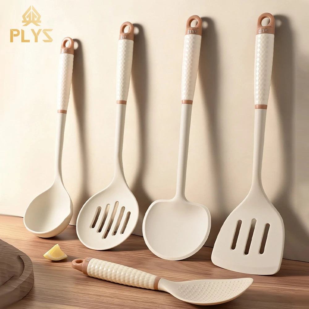 PLYS Silicone Kitchen Utensil Set – Heat Resistant Cooking Tools Silicone Utensil Set Axl