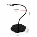29cm Action Figure Display Stand – Adjustable Snake Tube Bracket Figure Display Stand Axl A-Black