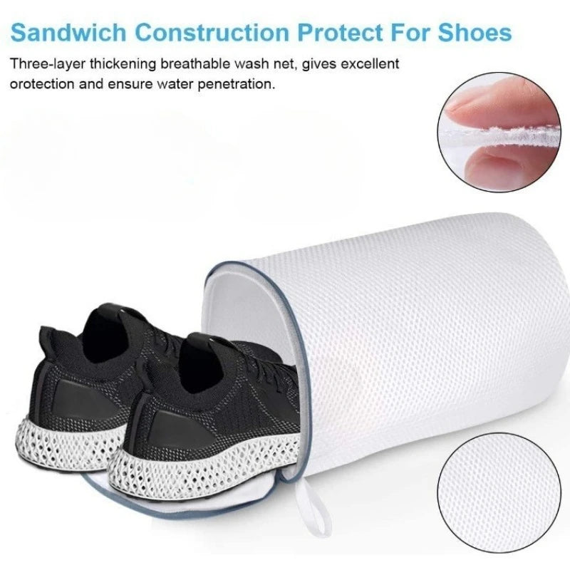 Shoe Laundry Wash Bags – Anti-Deformation Sneaker Mesh Bag Shoe Laundry Bag Axl