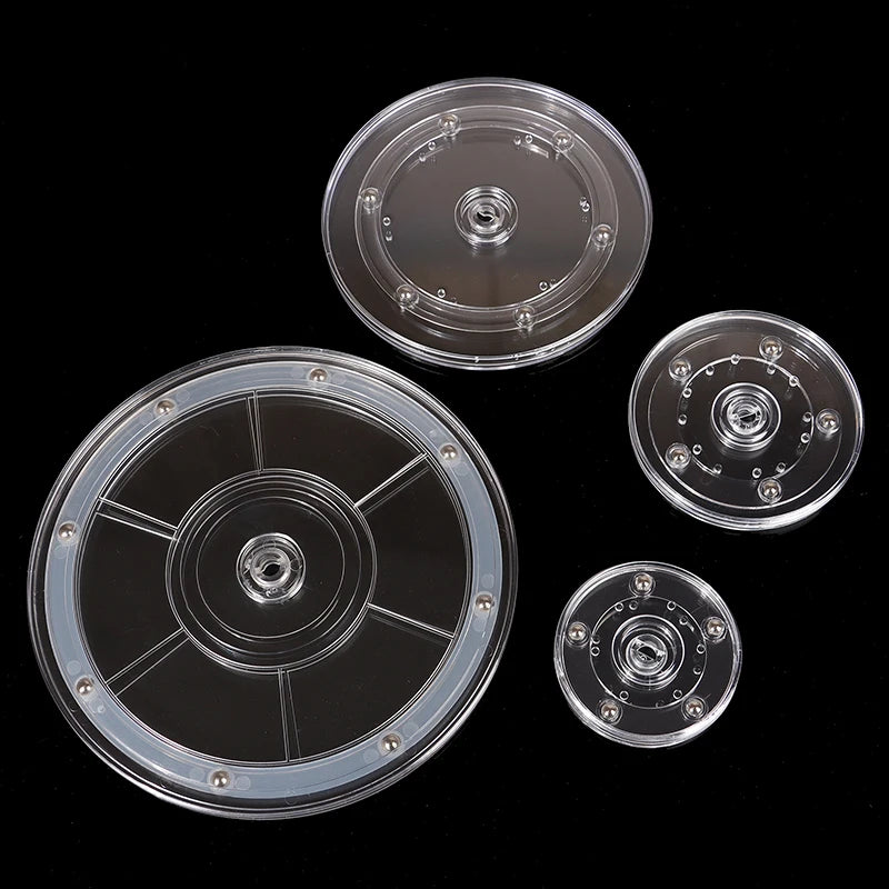 360° Rotating Acrylic Turntable Display Stand – Clear Swivel Base Rotating Display Stand Axl
