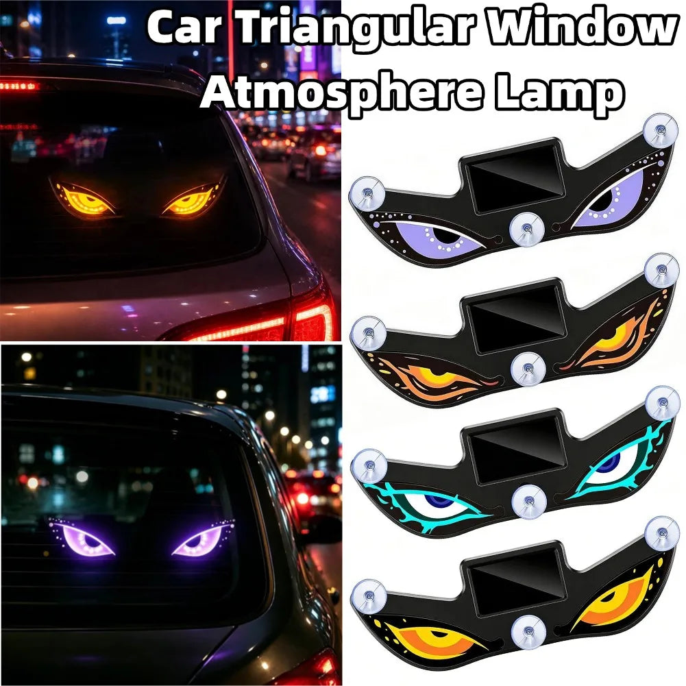 Solar Devil Eye LED Car Atmosphere Light | Blinking Neon Lamp Car Atmosphere Light Axl