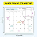 Dry Erase Wall Calendar – 12-Month Erasable Yearly Planner Dry Erase Wall Calendar Axl As show
