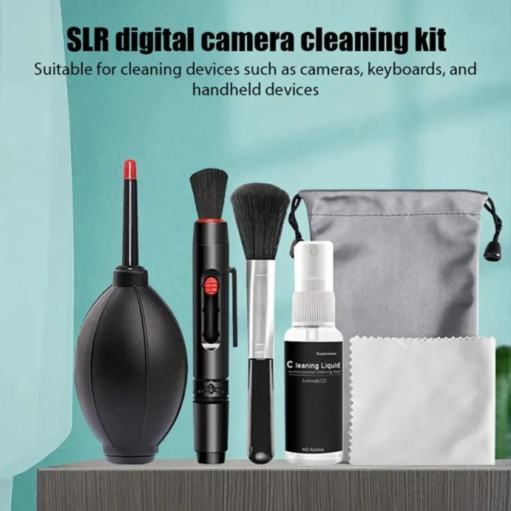 6-in-1 Camera Cleaning Kit – Lens, Screen & Keyboard Set Camera Cleaning Kit Axl