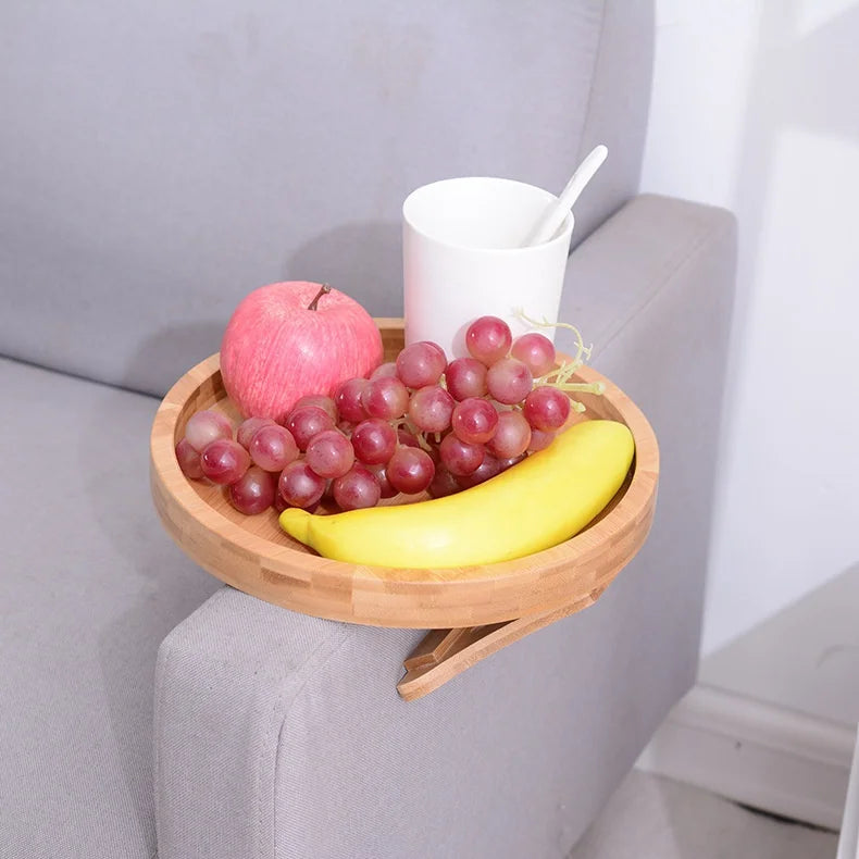 Wooden Sofa Armrest Clip-On Tray – TV Snack & Remote Holder Sofa Armrest Tray Axl