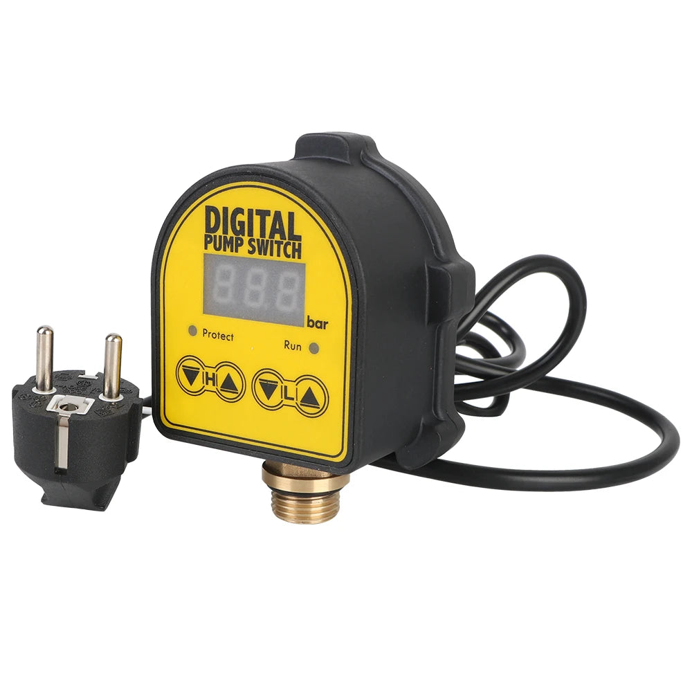 220V Digital Pressure Controller Switch | 0-10 Bar, 1/2" Port Pressure Controller Switch Axl