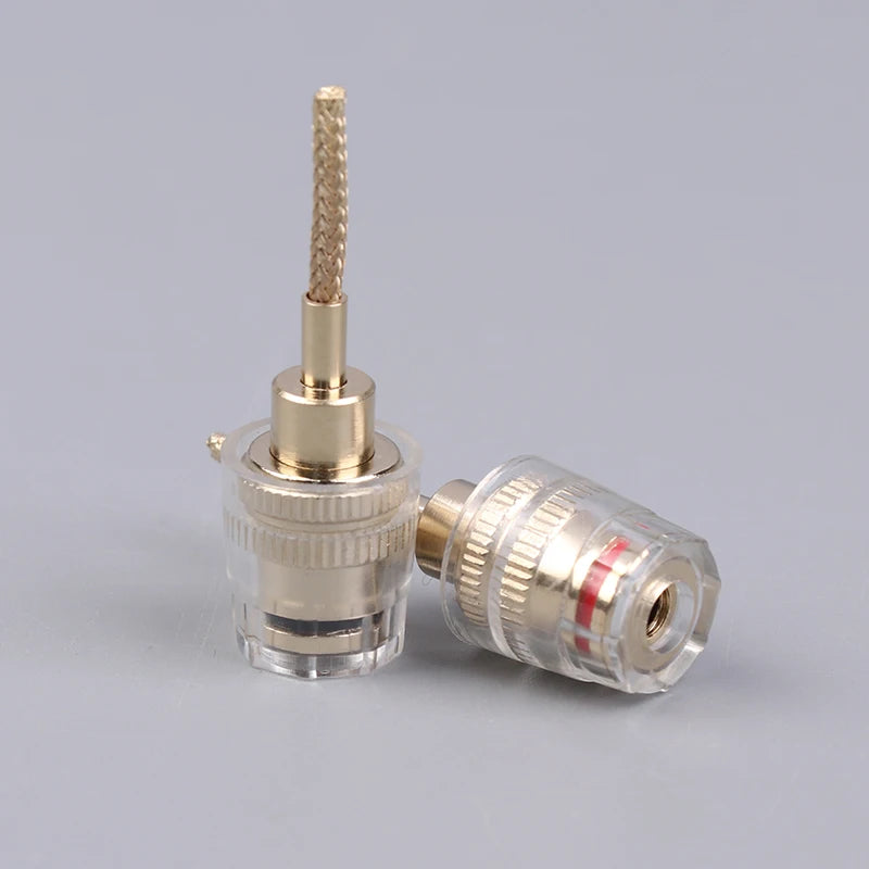 4MM Banana to 2MM Pin HIFI Audio Connector Adapter (2/4 Pcs) Audio Connector Adapter Axl