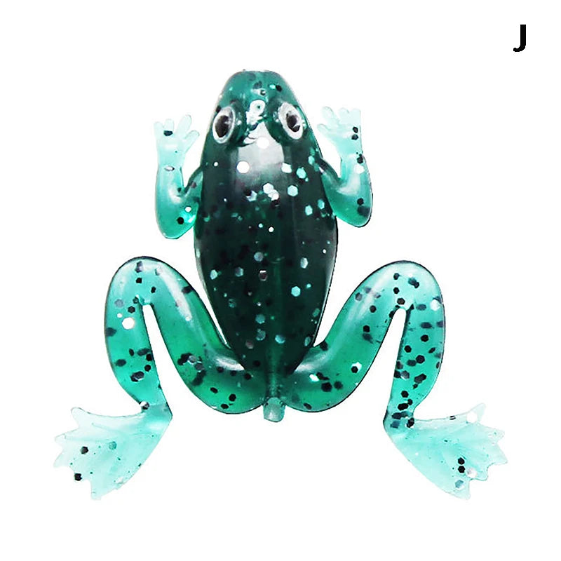 Soft Rubber Frog Fishing Lure 4.5g 6cm – Topwater Bass Bait Soft Fishing Lure Axl J