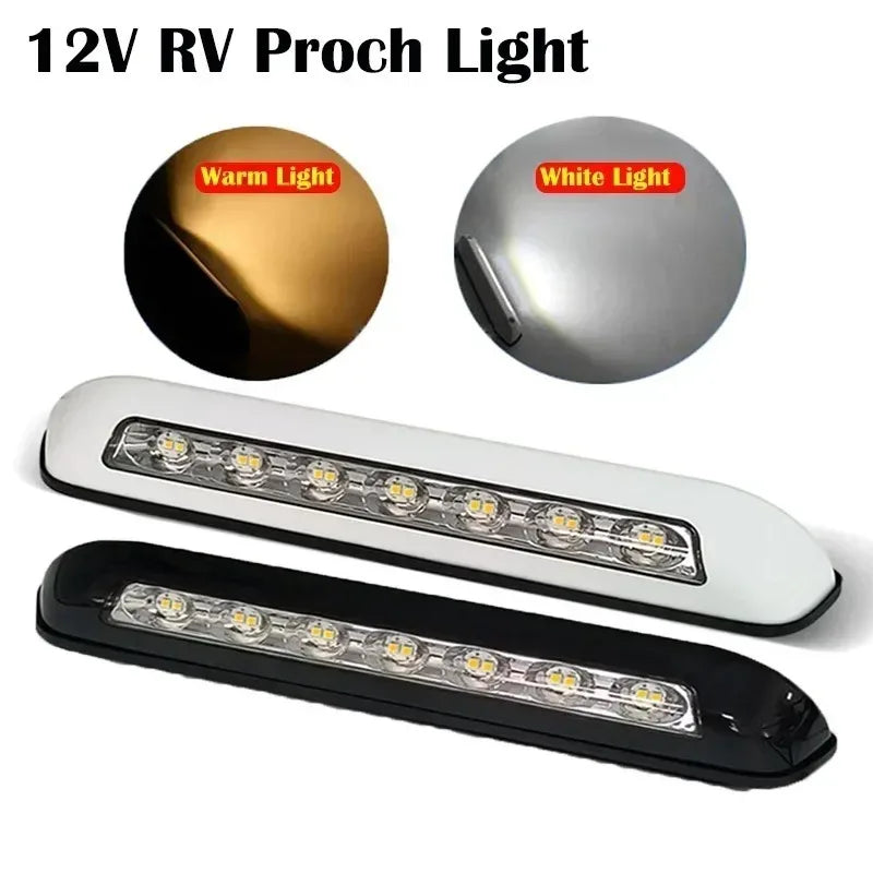 12V LED Awning Porch Light 8W – Waterproof RV Caravan Lamp RV Awning Light Axl