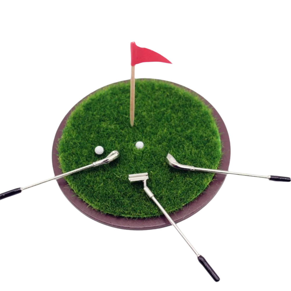 Miniature Golf Club Set 7Pcs – 1:12 BJD Dollhouse Scene Prop Doll Accessories Axl