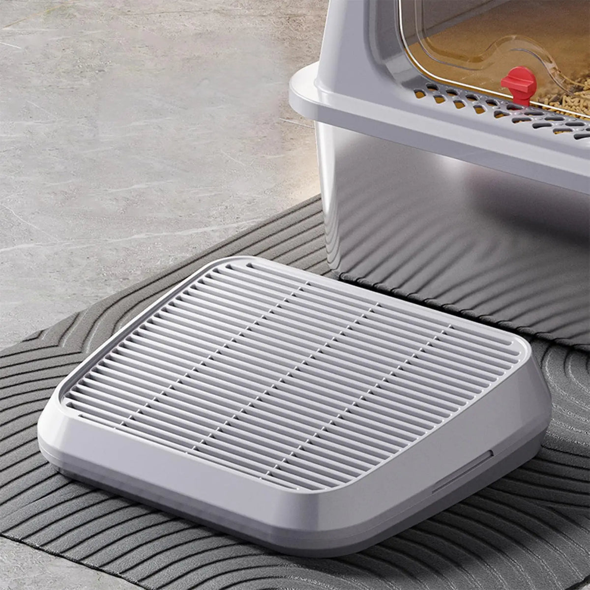 Cat Litter Ramp & Catcher Mat – Double Layer Non-Slip Cat Litter Mat Axl
