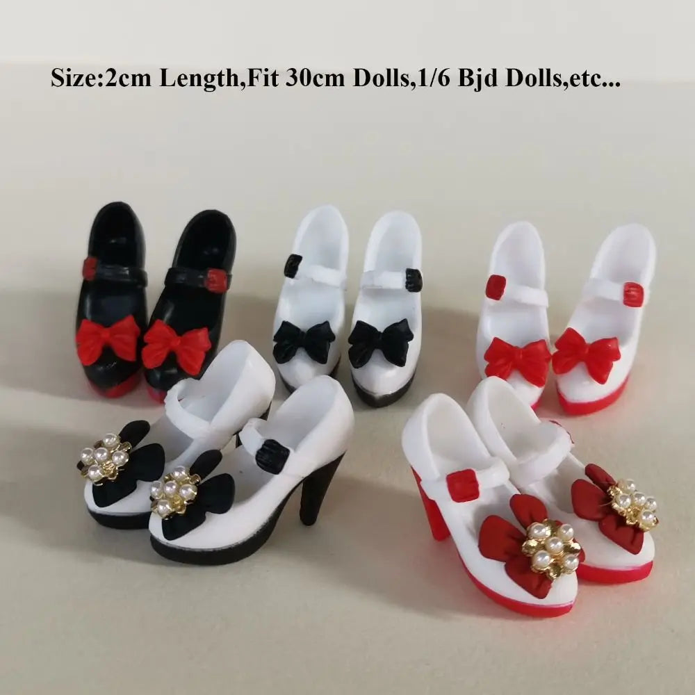 Miniature High Heel Sandals for 1/4 & 1/6 BJD Dolls – 6 Styles Doll Shoes Axl