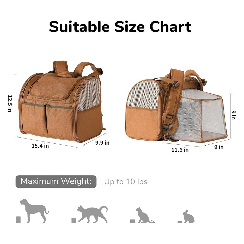 Expandable Cat Backpack – Breathable Space Capsule Pet Carrier Pet Carrier Backpack Axl
