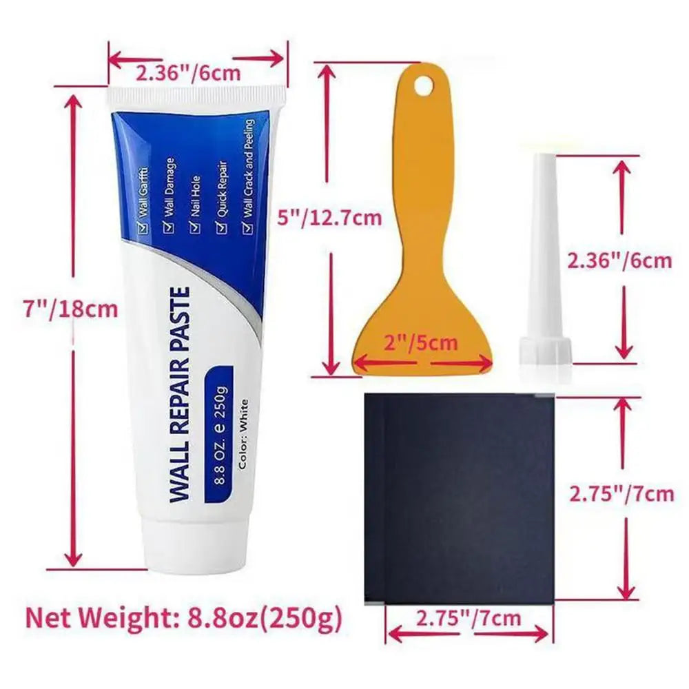 Drywall Repair Kit – Quick-Dry Wall Crack & Hole Filling Putty Wall Repair Kit Axl 1 set