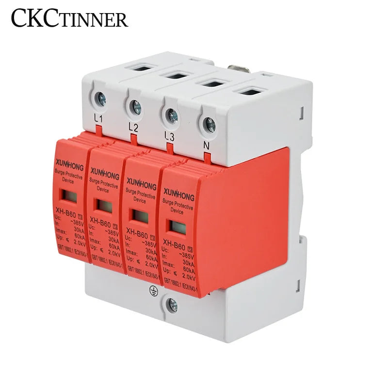AC SPD Surge Protective Device 1–4 Pole 275V 385V 20–60KA Surge Protective Device Axl