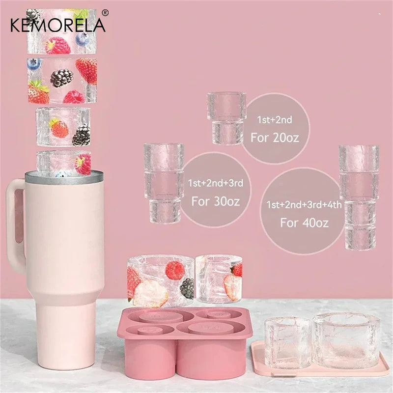 Silicone Ice Cube Mold for 20/30/40oz Tumbler Car Cup Silicone Ice Mold Axl
