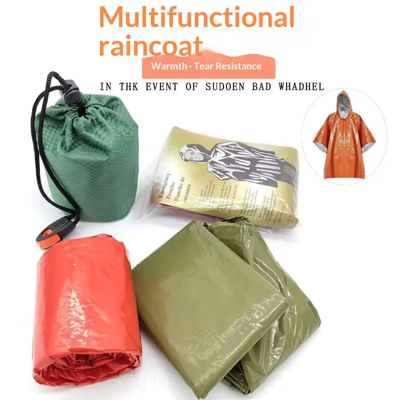 Emergency Survival Raincoat – Thermal, Windproof & Waterproof Emergency Raincoat Axl
