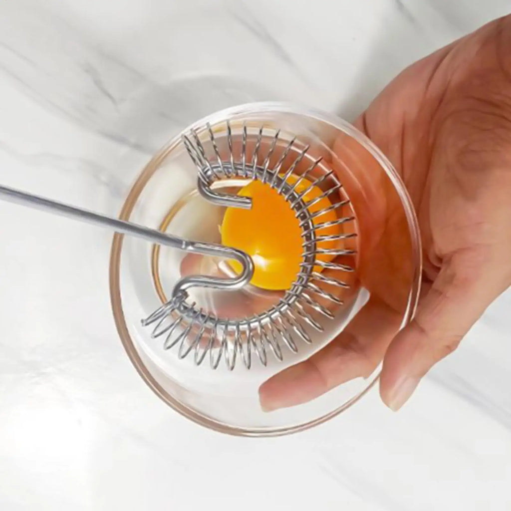 Stainless Steel Hand Whisk – Spiral Egg Beater & Baking Tool Kitchen Hand Whisk Axl