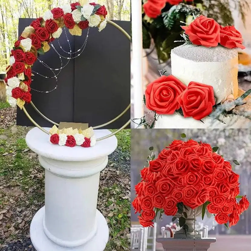 PE Foam Rose Heads – Artificial Flowers for Wedding & Home Decor Artificial Flower Heads Axl