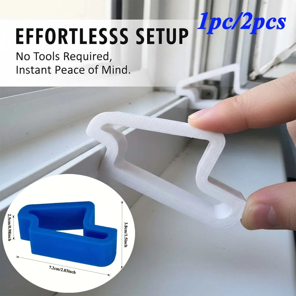Plastic Window Wedge Stopper – Anti-Slam Track Clip 1-2 Pack Window Wedge Stopper Axl