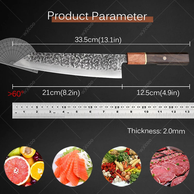 WXCOO Japanese Chef Knife – Stainless Steel Cleaver & Slicer Chef Knife Axl
