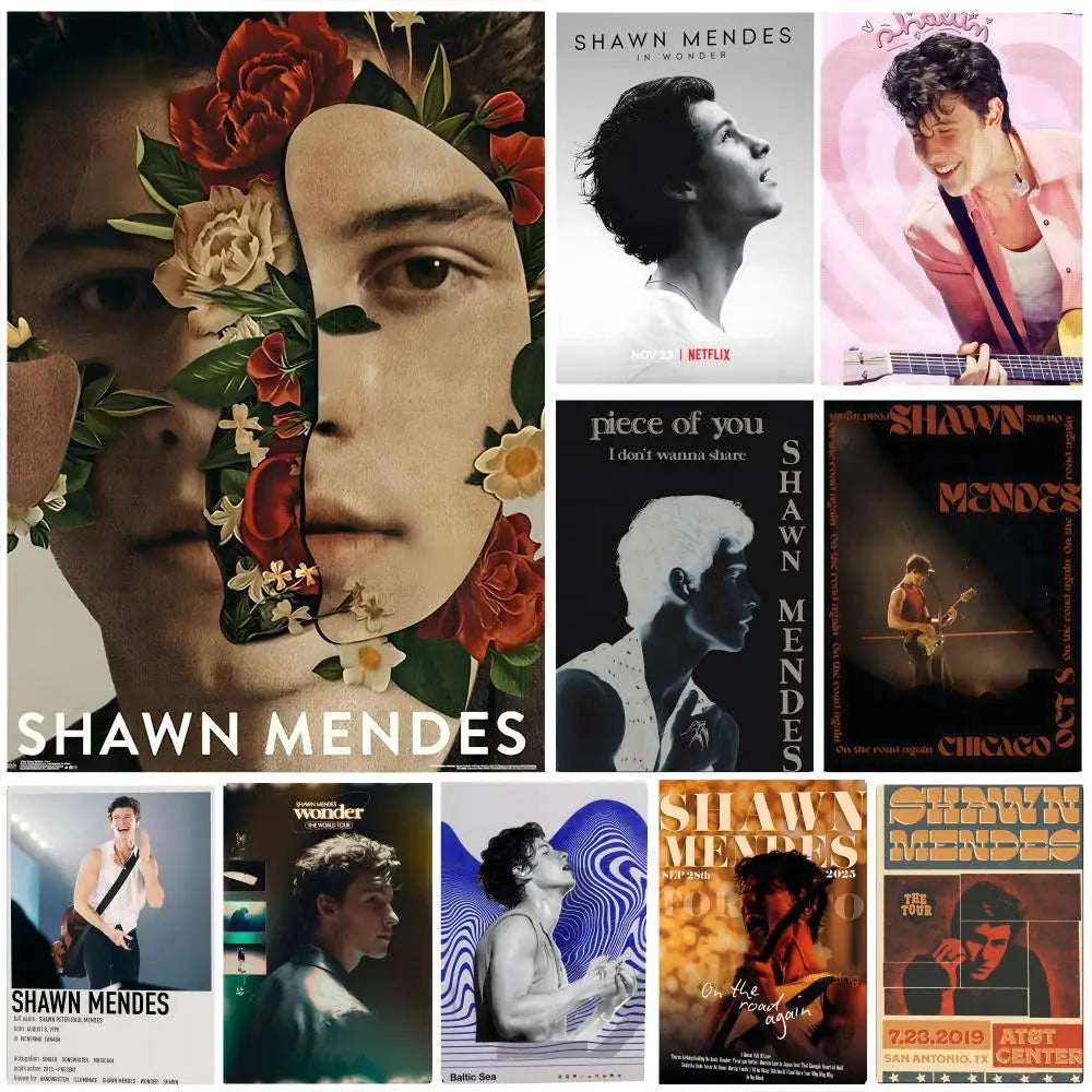 Shawn Mendes HD Poster – Waterproof Sticky Wall Art Decor Wall Art Poster Axl