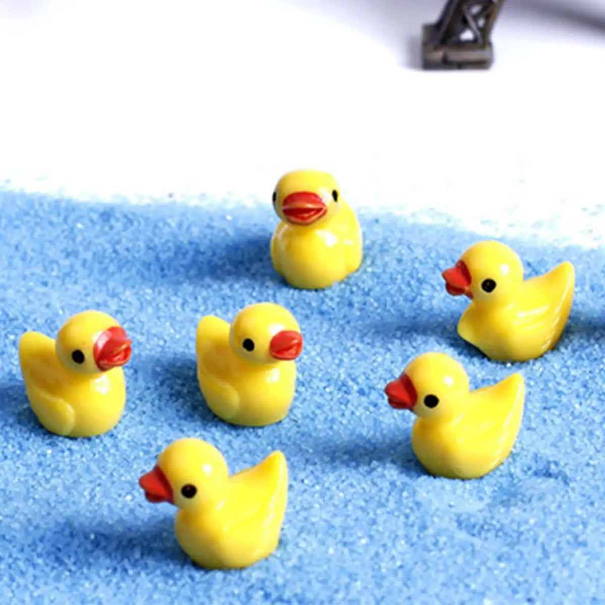 Mini Yellow Duck Figurines 50/100 Pcs – Resin Miniature Decor Miniature Figurines Axl