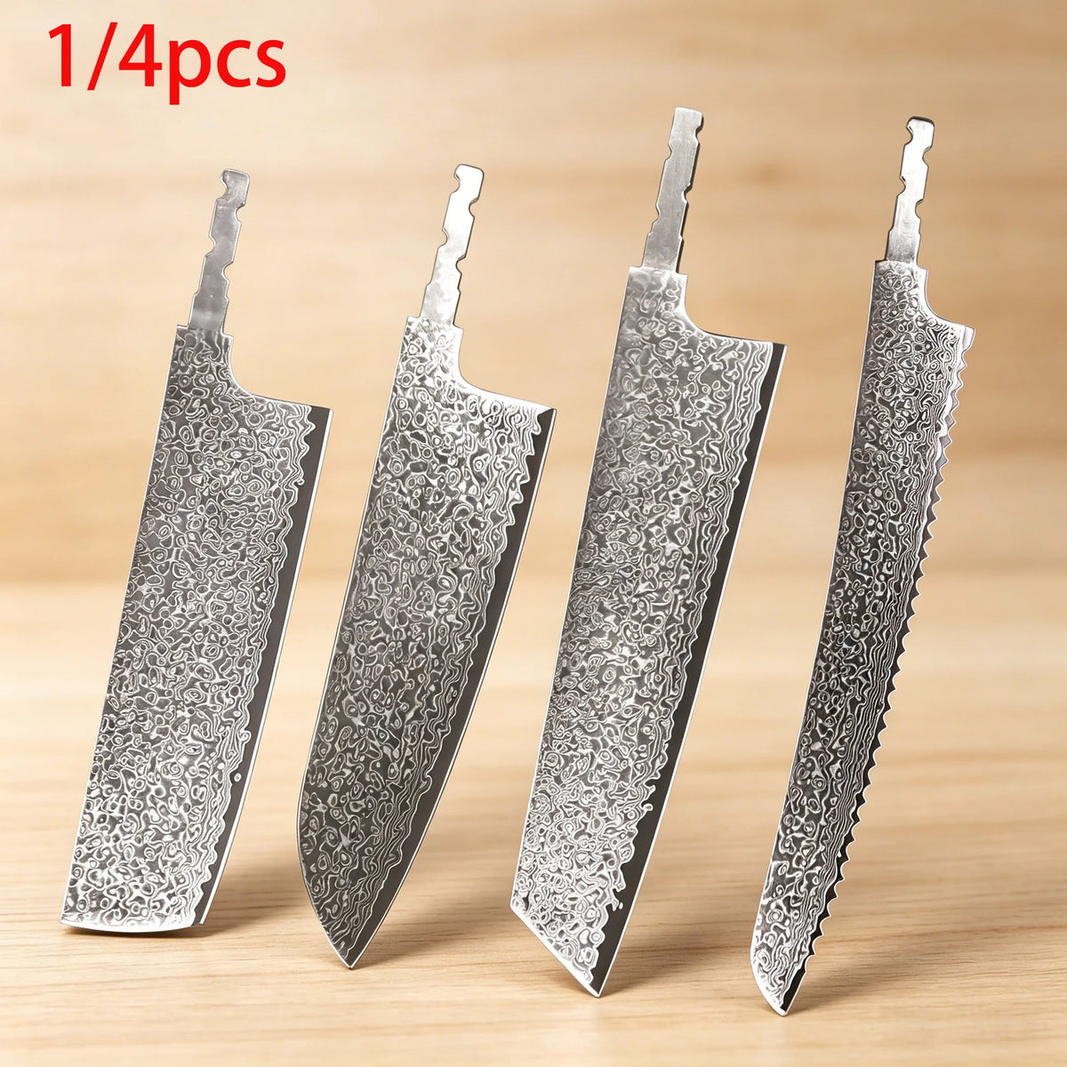Hand Forged Damascus Steel Chef Knife Blade – 21.8cm Damascus Chef Knife Axl