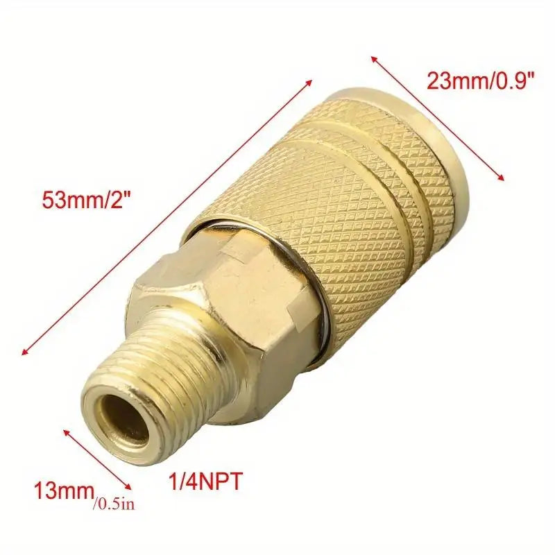 1/4 NPT Quick Coupling Connector | Air Compressor Fitting Pneumatic Fitting Axl