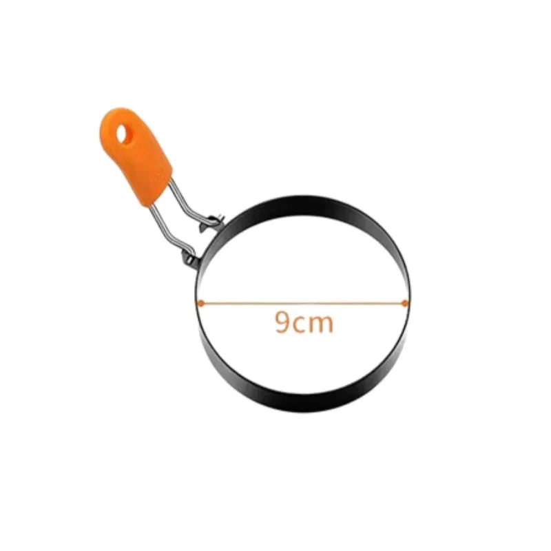 Stainless Steel Egg & Pancake Ring Mold | Breakfast Cooking Tool Egg & Pancake Mold Axl 9cm-3.5inch orange
