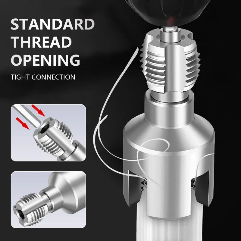 Electric Drill Pipe Threader Kit – Internal & External Threading Pipe Threader Kit Axl