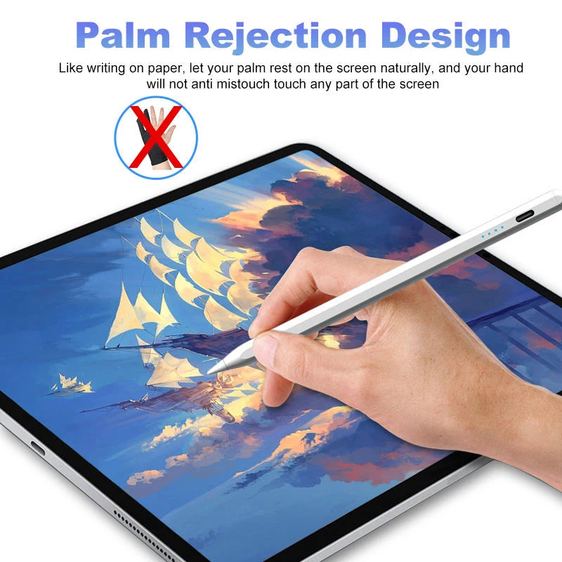 Palm Rejection Stylus Pen for iPad Pro Air Mini 2018–2022 iPad Stylus Pen Axl