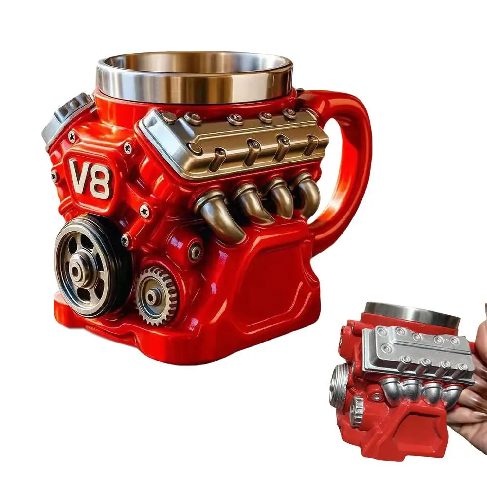 V12 Engine Coffee Mug 200ml | Unique Car Enthusiast Gift Novelty Coffee Mug Axl B 301-400ml