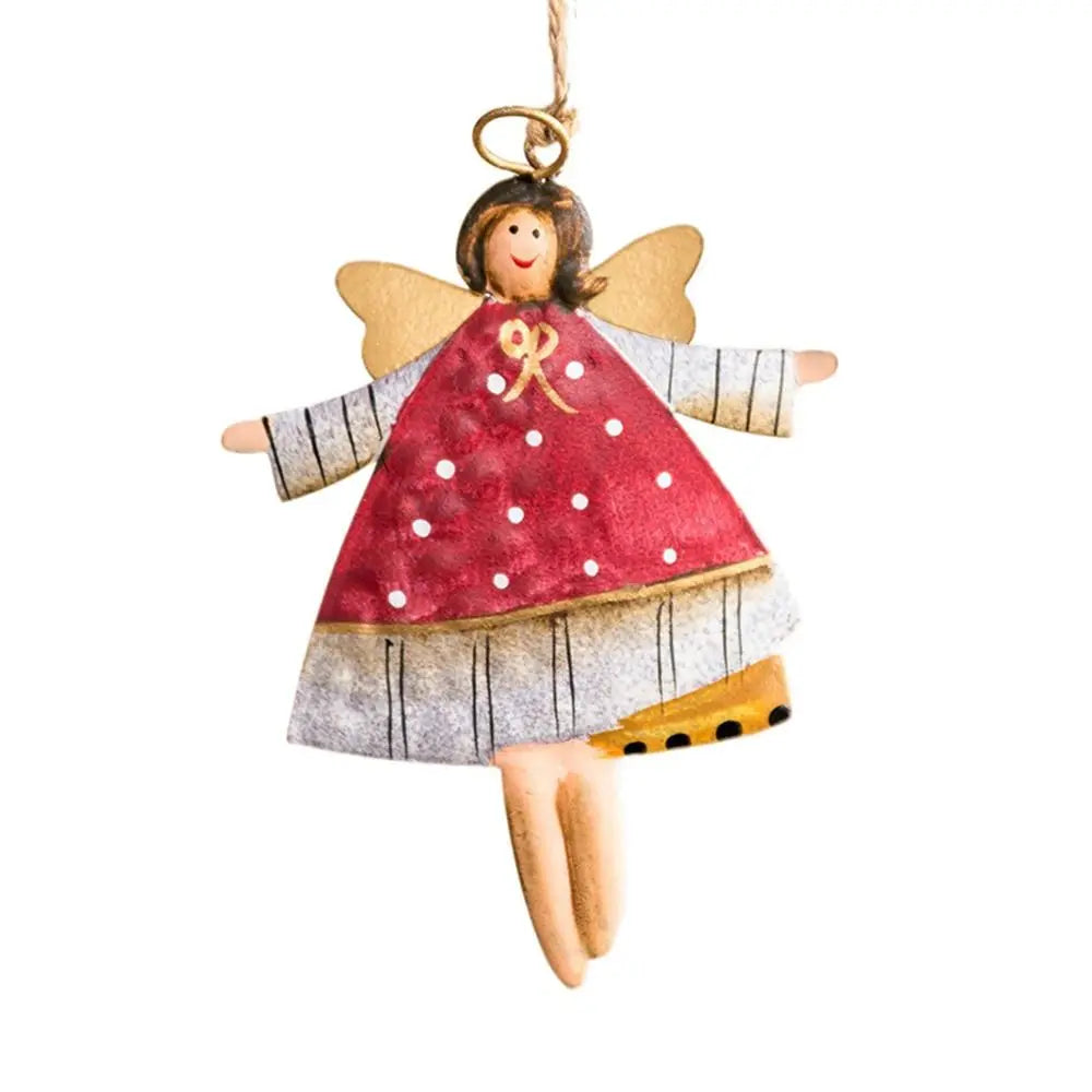 Wrought Iron Christmas Hanging Ornaments – Angel & Santa Christmas Ornament Axl 3-B