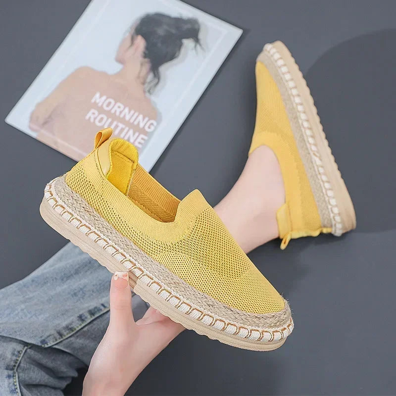 Women's Breathable Slip-On Flat Sneakers & Casual Loafers Slip-On Sneakers Axl