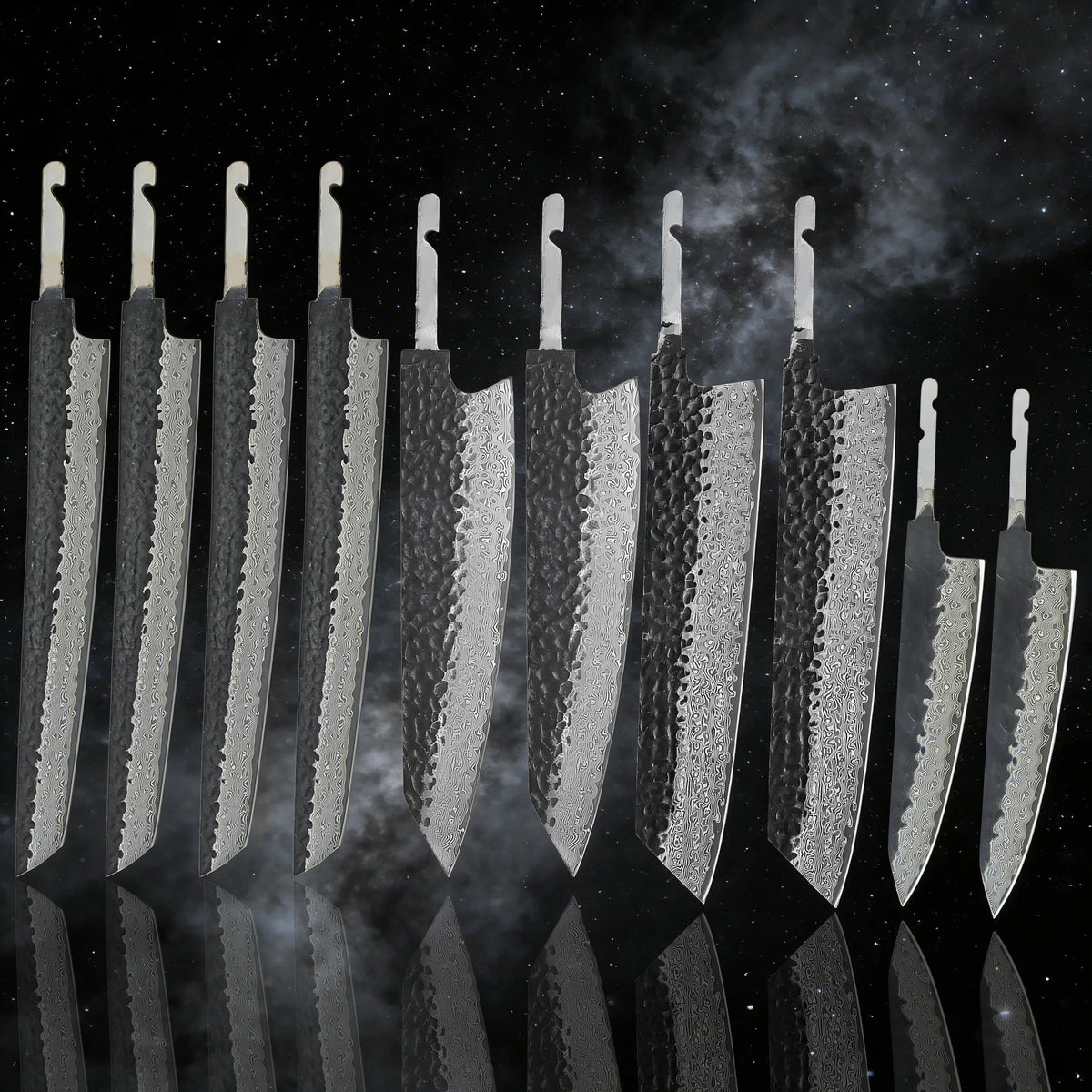 67-Layer Damascus Steel Blank Blade – DIY Sashimi Knife Damascus Knife Blank Axl