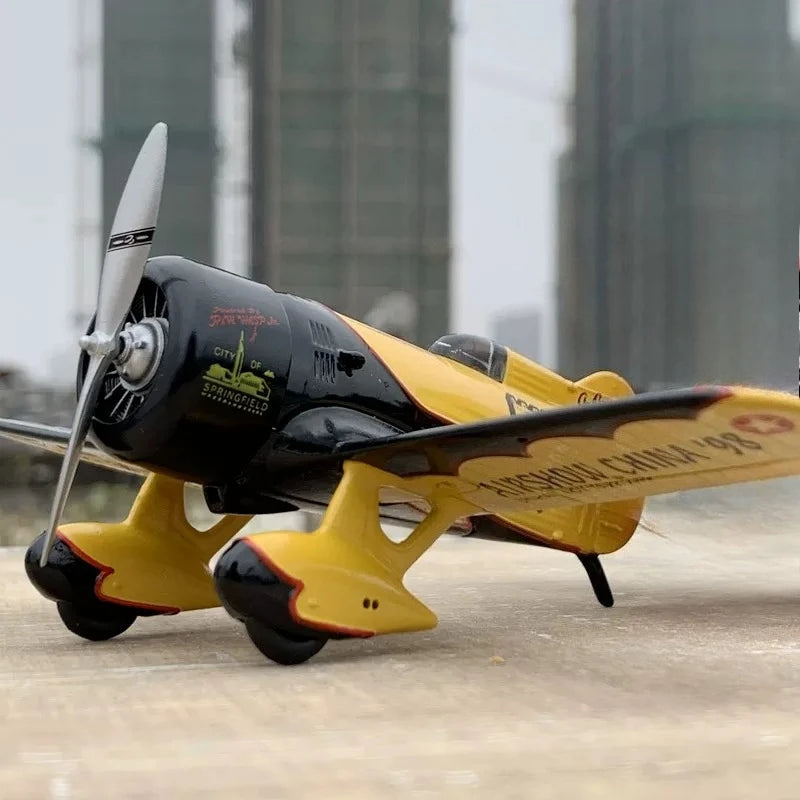 Modern Metal Airplane Ornament – Miniature Aircraft Home Decor Decorative Sculpture Axl