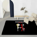 Alternative Band Flannel Floor Mat – Non-Slip Indoor Rug Indoor Floor Rug Axl White14 50x80cm