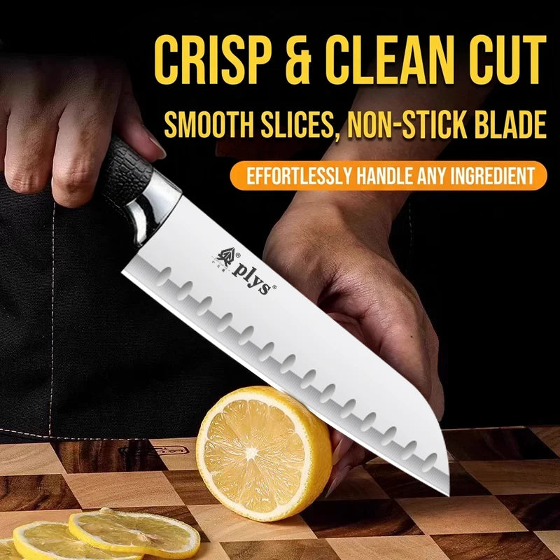 PLYS Kitchen Knife with Sheath | Stainless Steel 17.5cm Kitchen Knife Axl