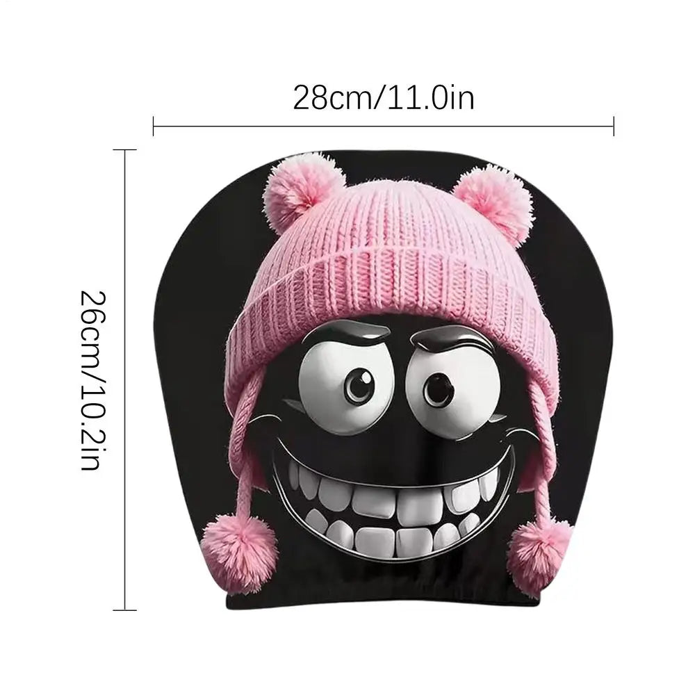 Dark Mysterious Figure Car Headrest Covers | Elastic Fit Car Headrest Cover Axl B