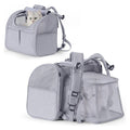 Expandable Cat Backpack – Breathable Space Capsule Pet Carrier Pet Carrier Backpack Axl Gray