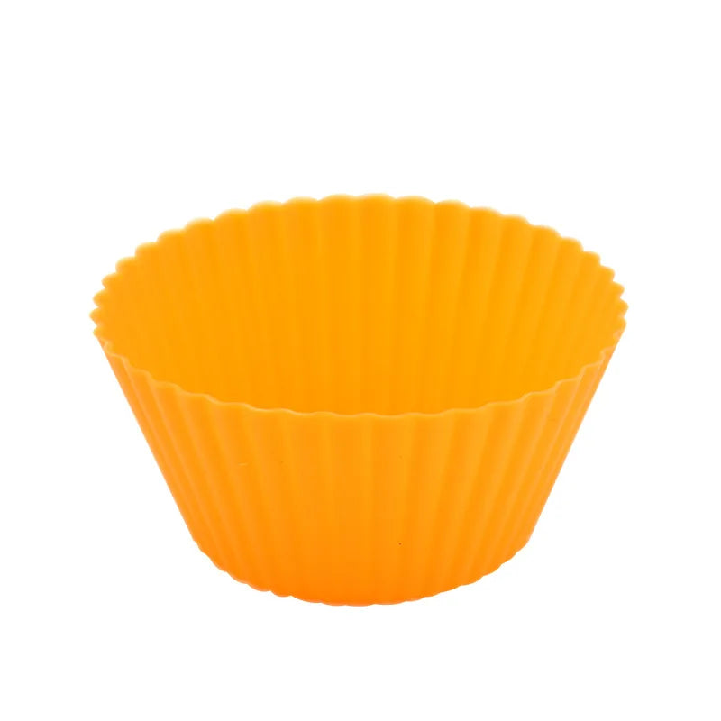 6-Piece Silicone Cupcake & Muffin Baking Molds – Reusable DIY Silicone Baking Molds Axl