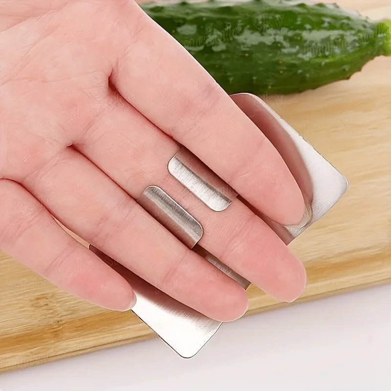 Stainless Steel Finger Guard – Kitchen Cutting Safety Tool Kitchen Safety Tool Axl