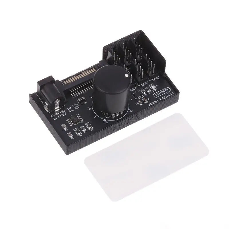 PWM Fan Speed Controller – 4 & 6-Way 4Pin Fan Hub SATA/DC Fan Speed Controller Axl 6-Way