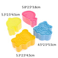 4-Piece Animal Sandwich Cookie Mold Cutter Set | Bento Kids Cookie Mold Cutter Set Axl one size