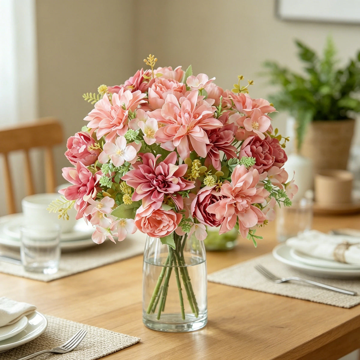 Silk Dahlia Peony Artificial Flowers – Wedding & Home Décor Artificial Silk Flowers Axl
